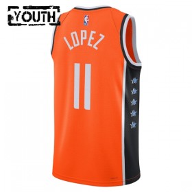 Maillot Basket Enfant Los Angeles Clippers Brook Lopez 2025-26 Nike City Edition Orange Swingman